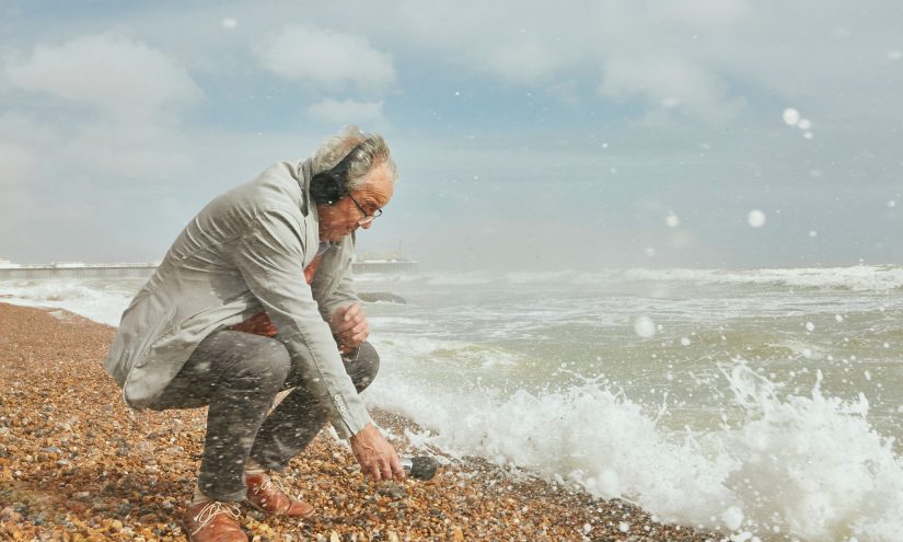 John recording sounds of the sea